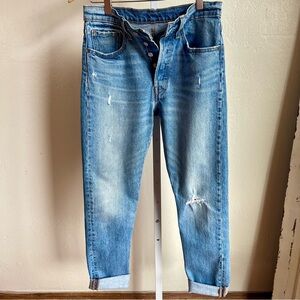 Levi’s 501 Button Fly Straight Jeans Women’s Size 26x 30